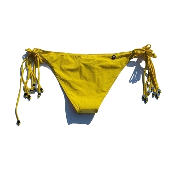 Koral Yellow Side Tie String Bikini▪︎L - Picture 3 of 8
